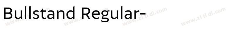 Bullstand Regular字体转换